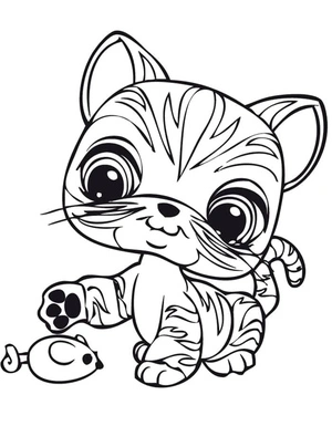Littlest Pet Shop Free Printable Coloring Page