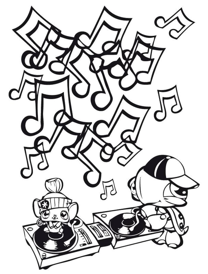 LPS Littlest Pet Shop Coloring Page