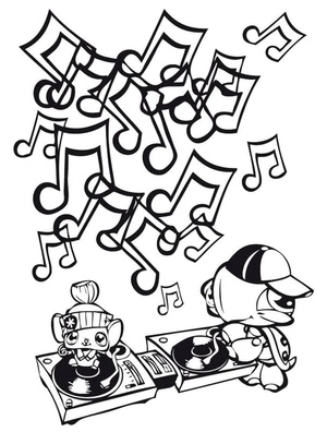 LPS Littlest Pet Shop Coloring Page