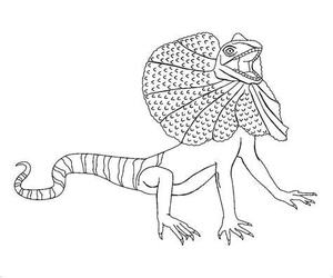 Furious Lizards Coloring Page