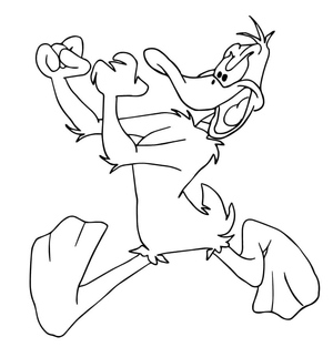 Daffy Duck from the Looney Tunes gang