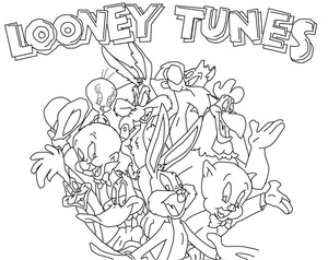 Looney Tunes Free Coloring Page Coloring Page