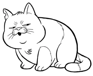 Cat Machiavelli from the movie Luca Coloring Page