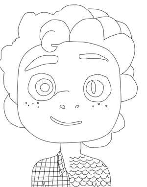 Luca Paguro from Disney Coloring Page