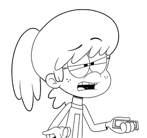 Lively Lynn Loud Coloring Page