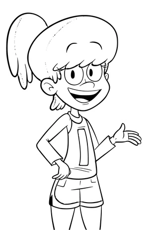 Lovely Lynn Loud Coloring Page