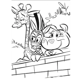 Mini Madagascar Coloring Page