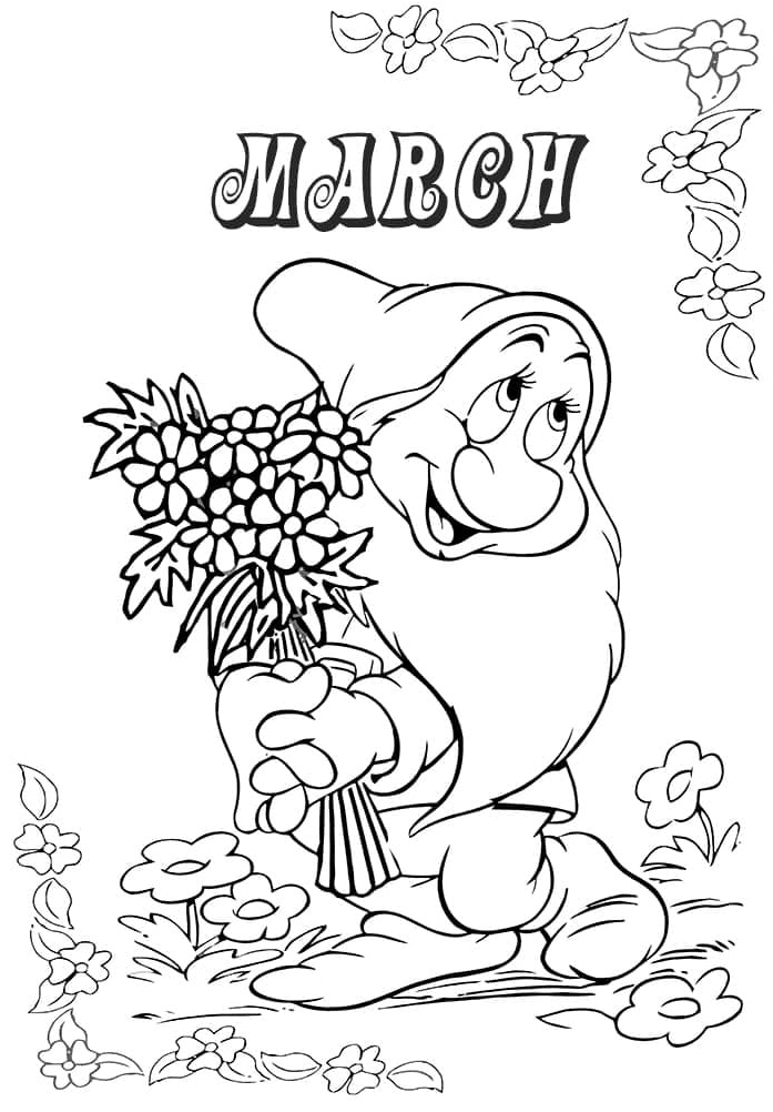 Free March Coloring Page