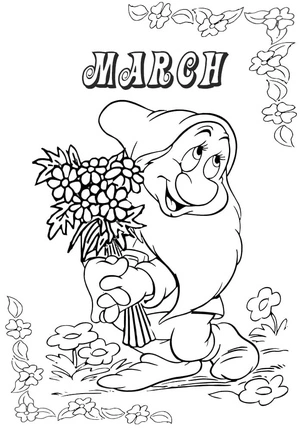Free March Coloring Page