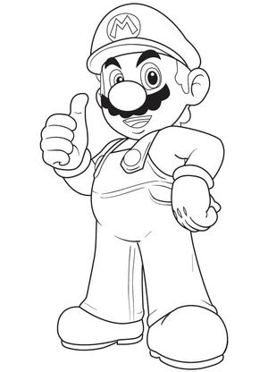 Mario Coloring Page