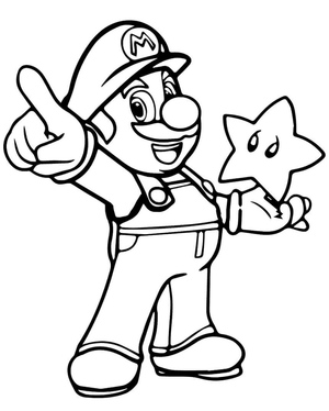 Mario with Star