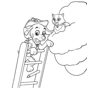 Laughing Marshall Coloring Page