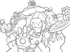 Champions of Justice and Liberty Coloring Page