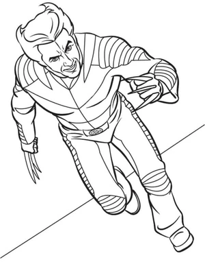 Running Logan the Brave Coloring Page