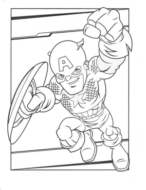 Superhero Carton - Captain America