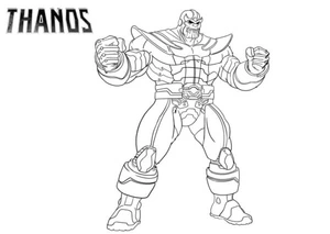 Thanos the Mighty Coloring Page