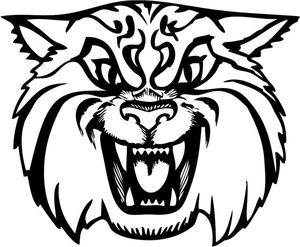 Mascot of a Wildcat Coloring Page
