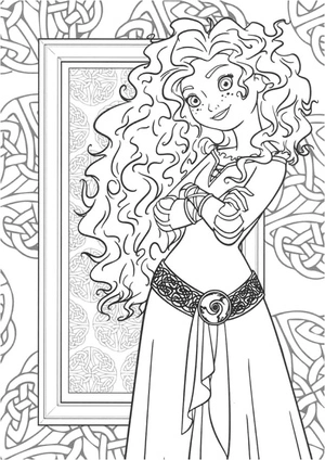Lovely Merida Coloring Page