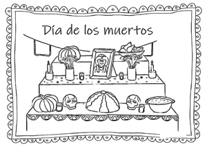 Day of the Dead Coloring Page