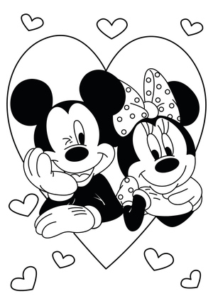 Mickey Mouse and Minnie Mouse as a Couple