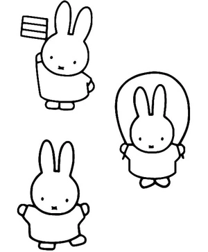 Printable Miffy Coloring Page Coloring Page