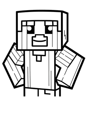 Minecraft Character Cartoon