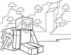 Steve from Minecraft is Lost in Thought