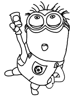 Jerry the Minion Coloring Page