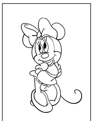 Minnie the Humble Coloring Page