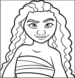 Free Printable Moana Coloring Page