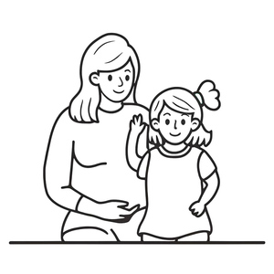 Simple Mother and Daughter
