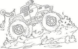 Free Printable Monster Truck Coloring Page