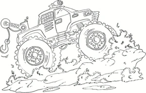 Free Printable Monster Truck Coloring Page Coloring Page
