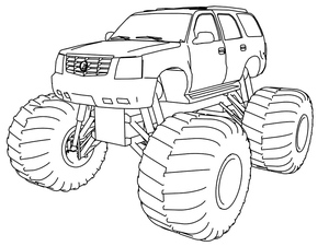 Monster Truck Coloring Page