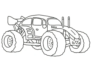 Tiny Truckeroo Coloring Page