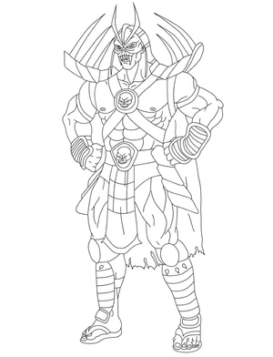 Mortal Kombat Free  Coloring Page