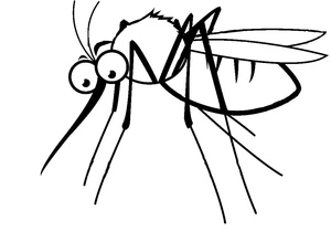 Standard Illustration of a Mosquito Coloring Page