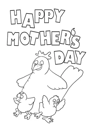 Happy Mother's Day Coloring Page 7 Coloring Page