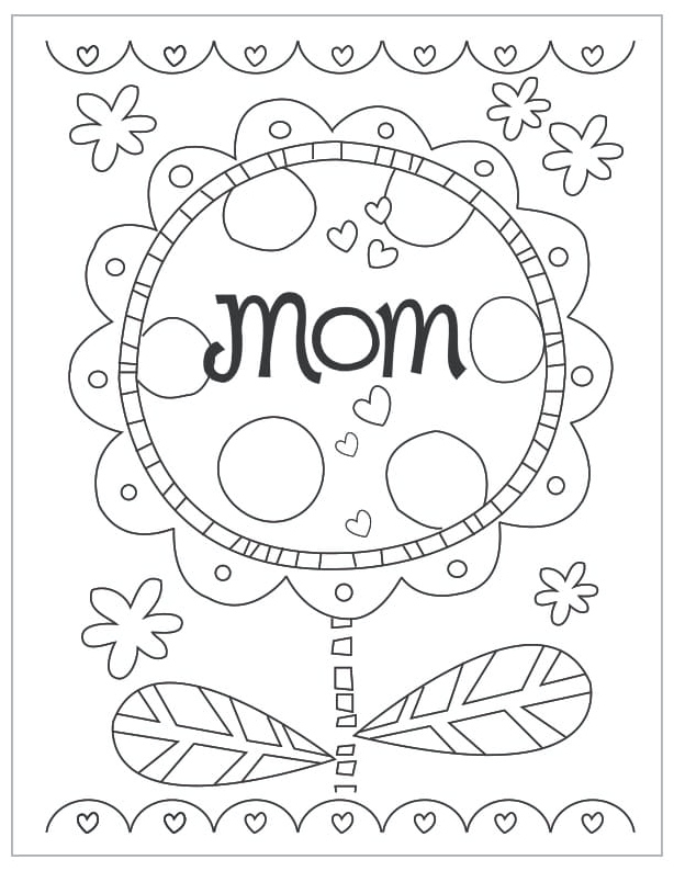 Mother's Day Celebration 1 Coloring Page