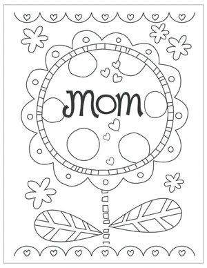 Mother's Day Celebration 1 Coloring Page
