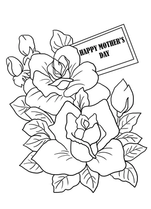 Mother's Day Celebration 3 Coloring Page