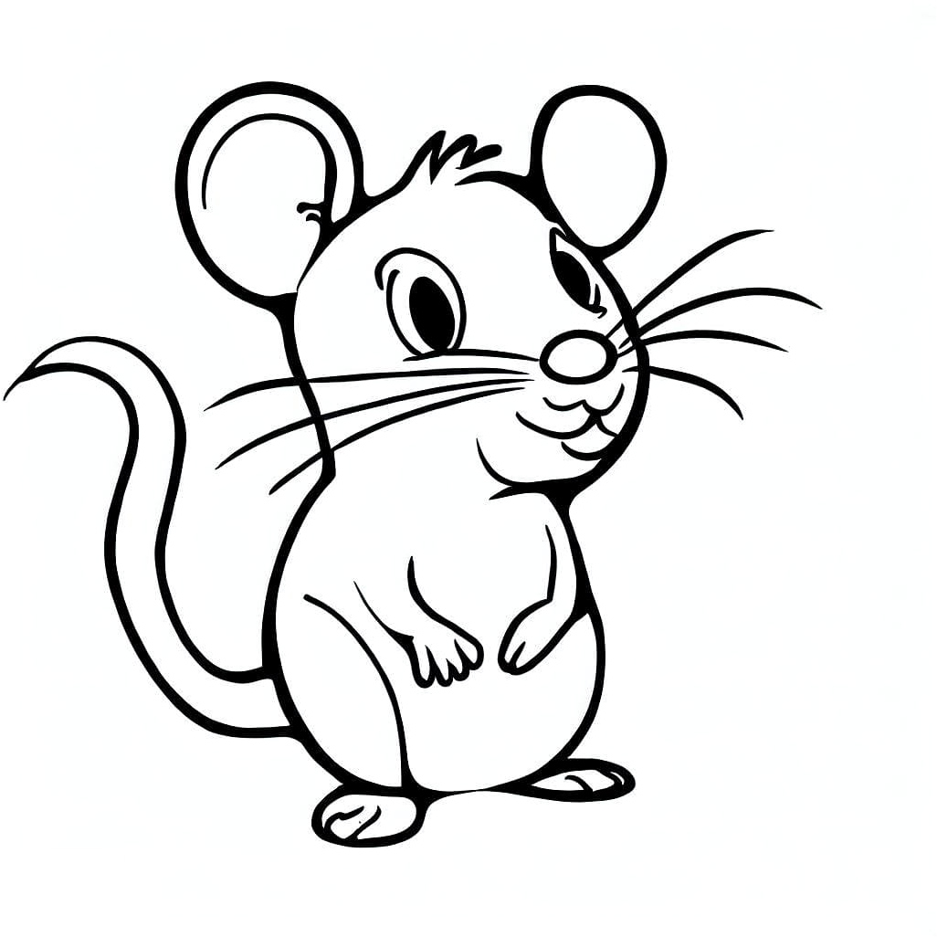 A Mouse Coloring Page Coloring Page