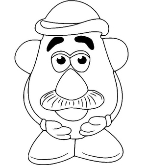 Free Printable Mr. Potato Head Coloring Page