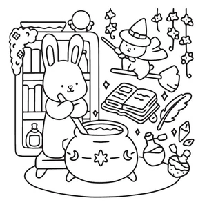Free Printable My Furry Friends Coloring Page Coloring Page