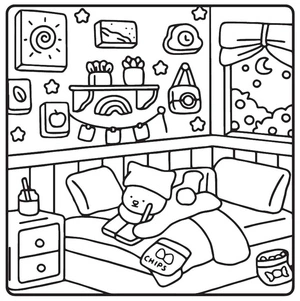 Furry Friends Coloring Page Coloring Page
