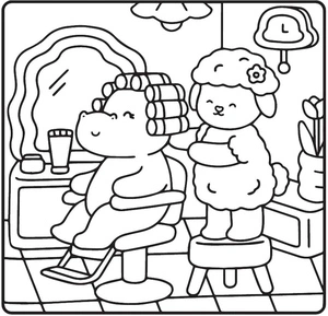 Please print out My Fuzzy Buddies coloring page for free. Coloring Page