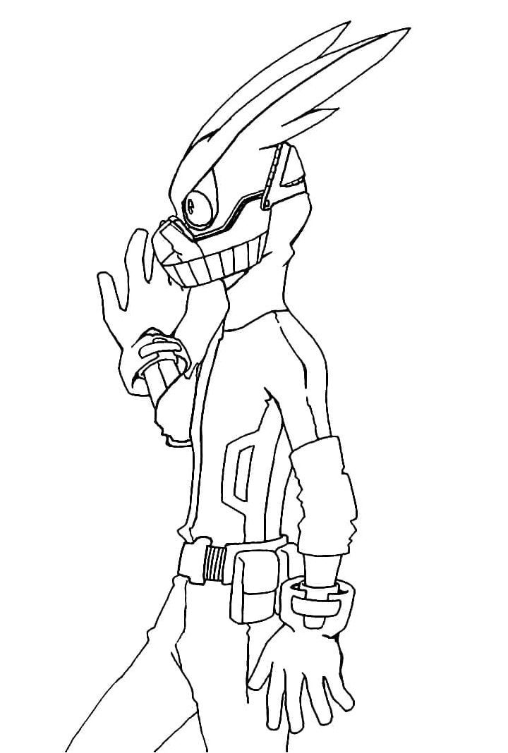 Midoriya Printable Coloring Page