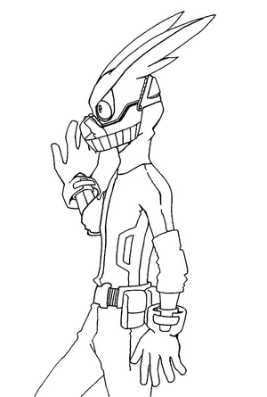Midoriya Printable Coloring Page