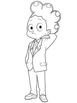 Printable coloring page of Minoru Mineta Coloring Page