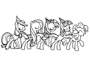 Drawing of My Little Pony Coloring Page